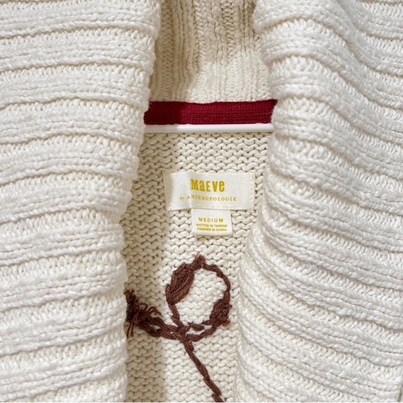 Anthropologie Maeve Cherry Cardigan Sweater - Picture 8 of 9